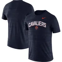 T-shirt pour homme Nike Virginia Cavaliers 2022 Game Day Sideline Velocity - Bleu marine