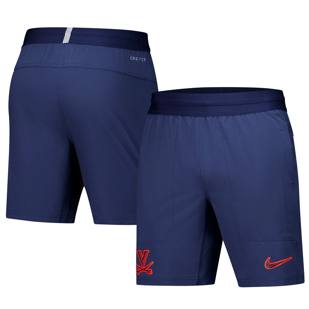 Short tissé Nike pour homme des Virginia Cavaliers 2024/25 Sideline Performance - Bleu marine