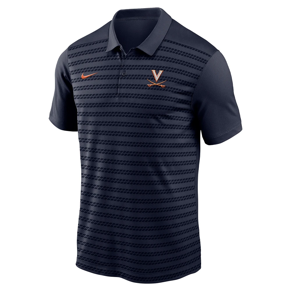 Men's Nike Navy Virginia Cavaliers 2024 Early Season Coaches Sideline Polo