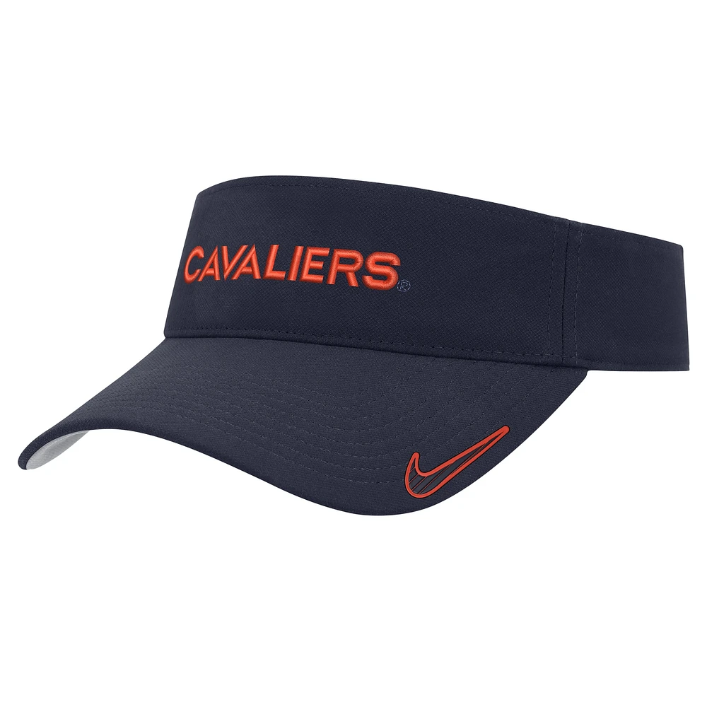 Men's Nike Navy Virginia Cavaliers 2024 Sideline Ace Performance Adjustable Visor