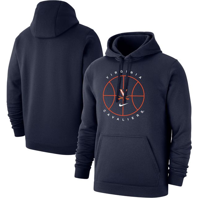 Sweat à capuche en molleton Nike Virginia Cavaliers Basketball Icon Club pour homme - Bleu marine