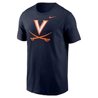 T-shirt Nike bleu marine avec logo des Virginia Cavaliers pour homme