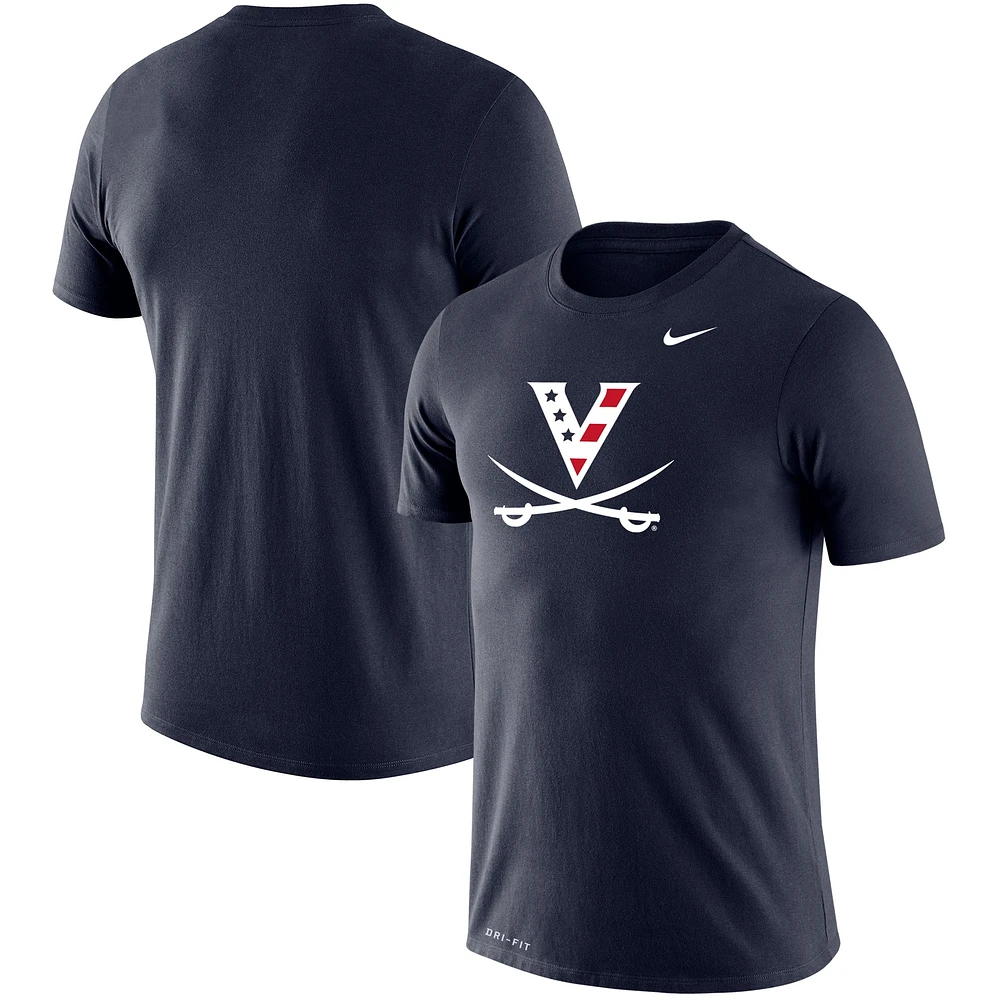 Men's Nike Navy Virginia Cavaliers Red, White & Hoo Performance Legend T-Shirt