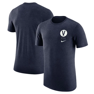 T-shirt rétro en trois mélanges Nike pour hommes, bleu marine, Virginia Cavaliers