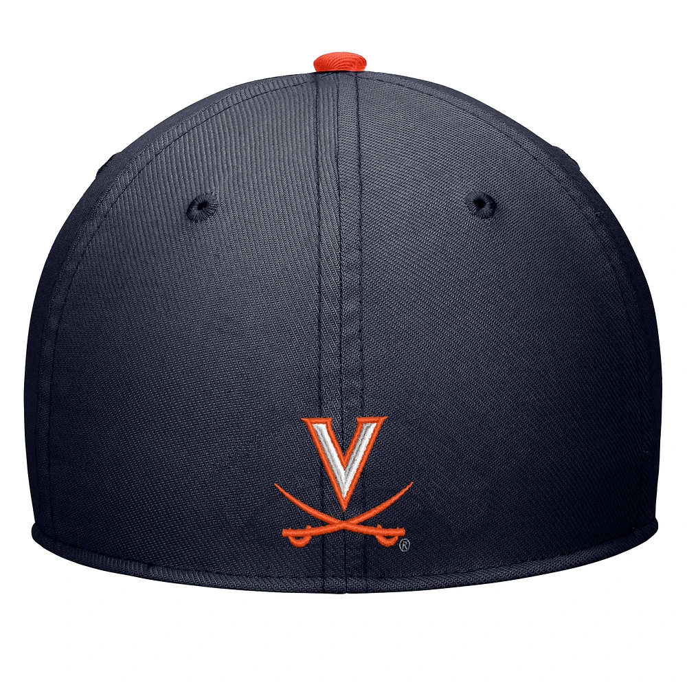 Men's Nike Navy Virginia Cavaliers Rise Flex Hat