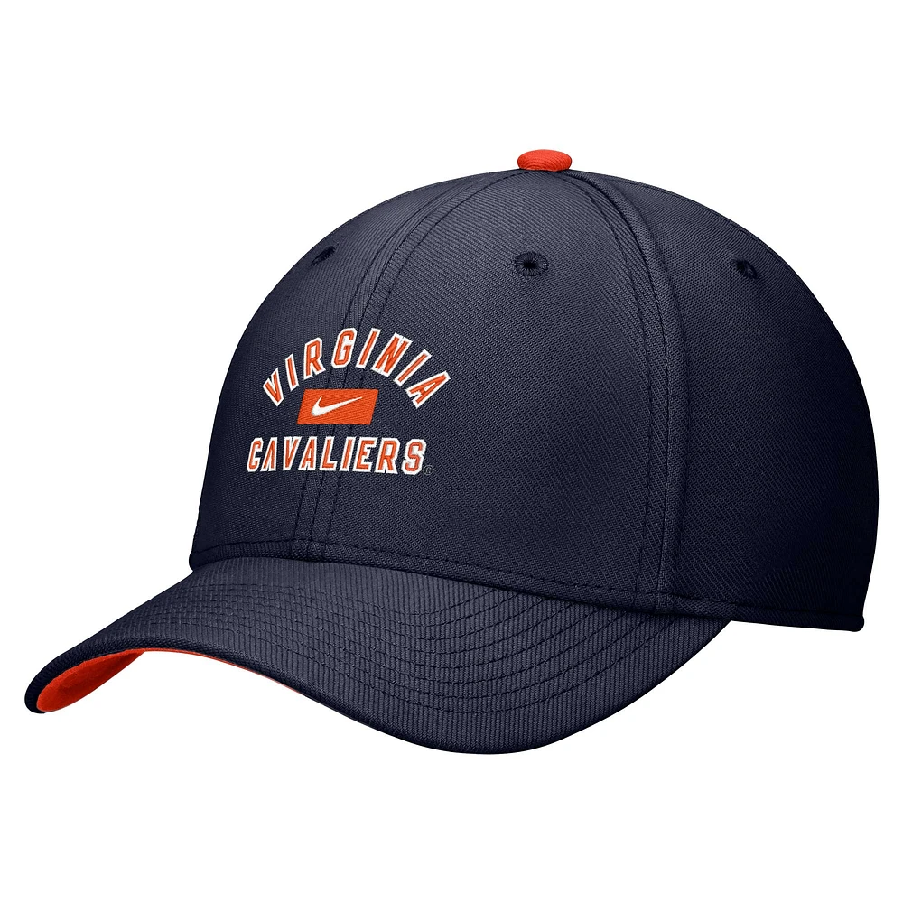 Men's Nike Navy Virginia Cavaliers Rise Flex Hat