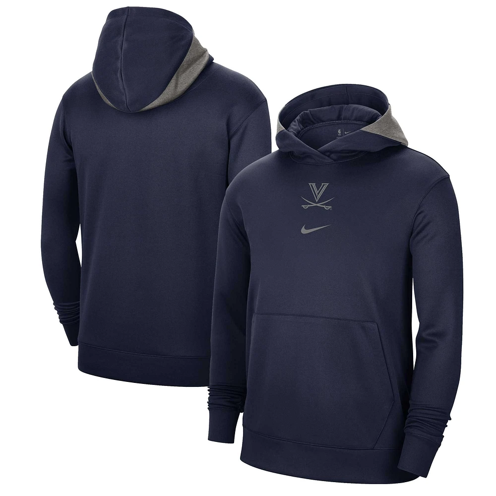 Sweat à capuche Nike Navy Virginia Cavaliers Team Basketball Spotlight Performance pour homme