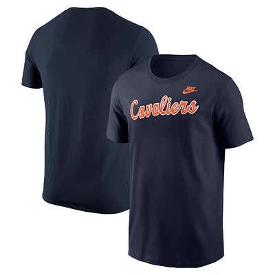 Men's Nike Navy Virginia Cavaliers Vintage Script Core T-Shirt