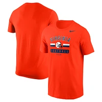 T-shirt de supporter football Nike orange Virginia Cavaliers 2024 pour homme