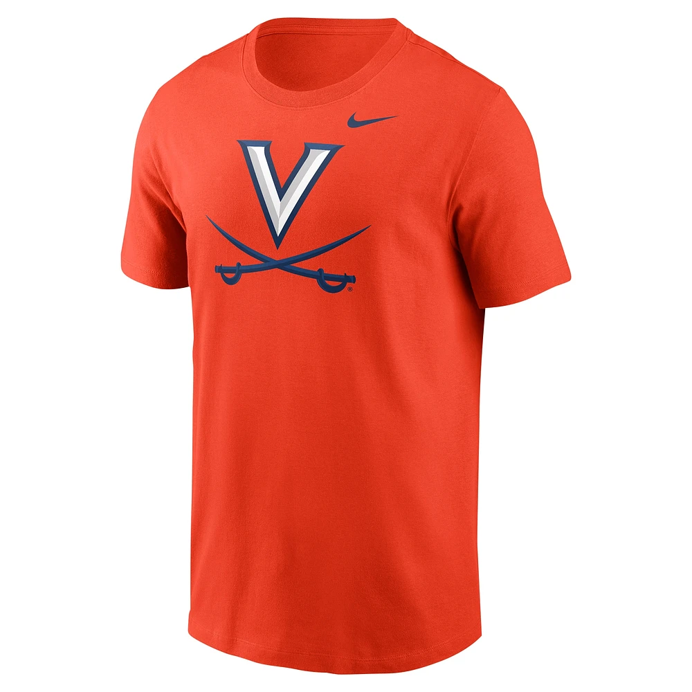 T-shirt Nike orange avec logo des Virginia Cavaliers pour homme