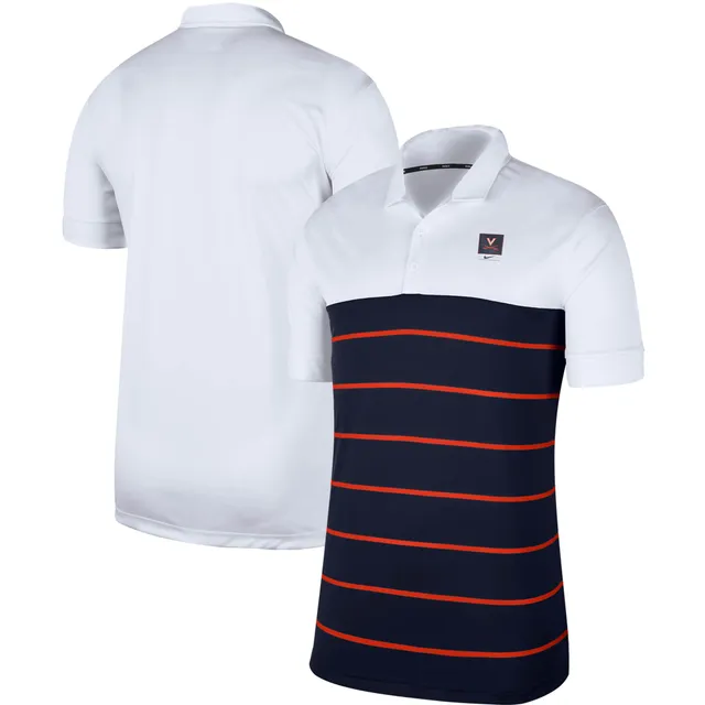 Men's Nike White/Navy Virginia Cavaliers Pinstripe Replica Full