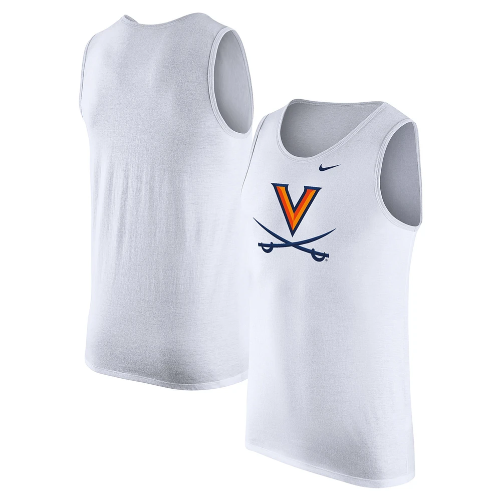 Débardeur Nike blanc Virginia Cavaliers pour homme