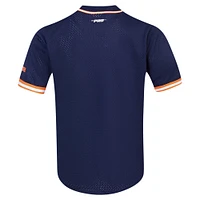 Men's Pro Standard Navy Virginia Cavaliers Mesh Full-Button Replica Baseball Jersey