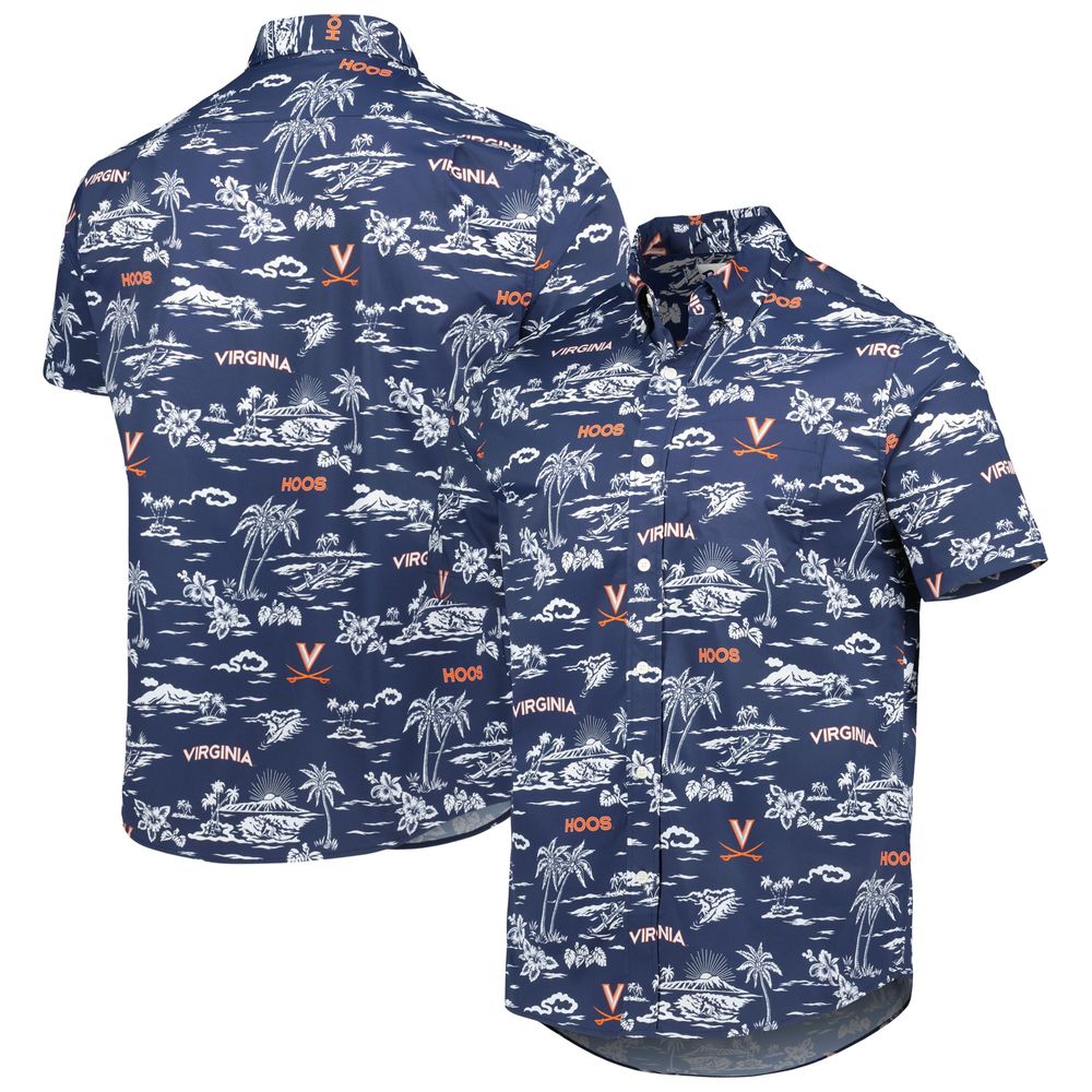 Men's Reyn Spooner Navy Virginia Cavaliers Classic Button-Down Shirt