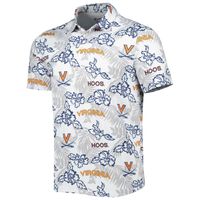 Men's Reyn Spooner White Virginia Cavaliers Performance Polo