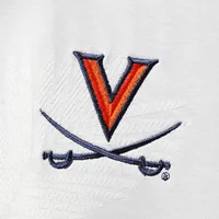 Men's Tommy Bahama Gray Virginia Cavaliers Palm Coast Delray Frond IslandZone Allover Print Polo