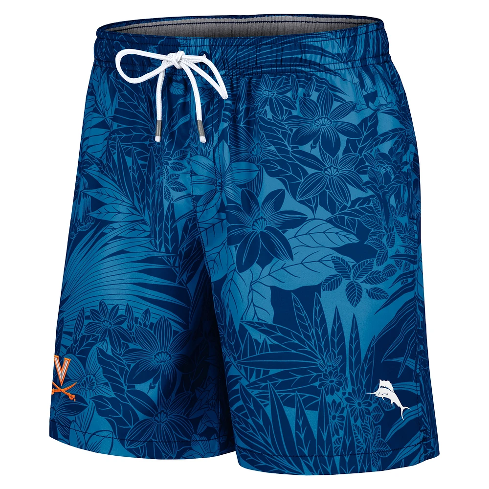 Men's Tommy Bahama Navy Virginia Cavaliers Santiago Palms Board Shorts