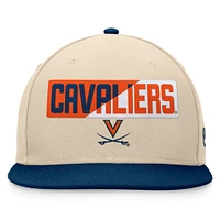 Men's Top of the World Khaki Virginia Cavaliers Goalaso Snapback Hat