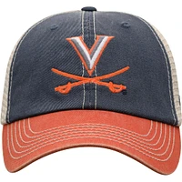 Men's Top of the World Navy Virginia Cavaliers Offroad Trucker Snapback Hat