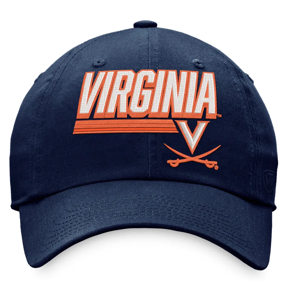 Casquette ajustable Top of the World Navy Virginia Cavaliers Slice pour homme