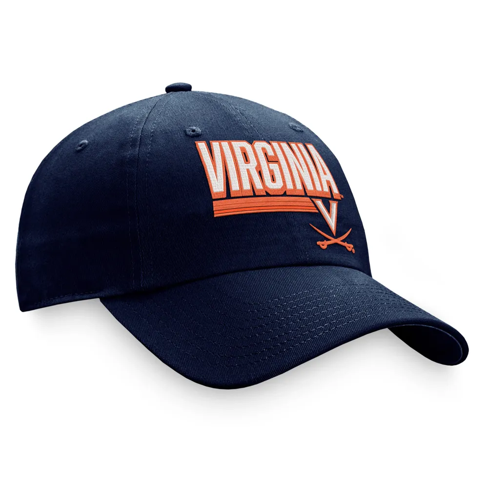 Casquette ajustable Top of the World Navy Virginia Cavaliers Slice pour homme