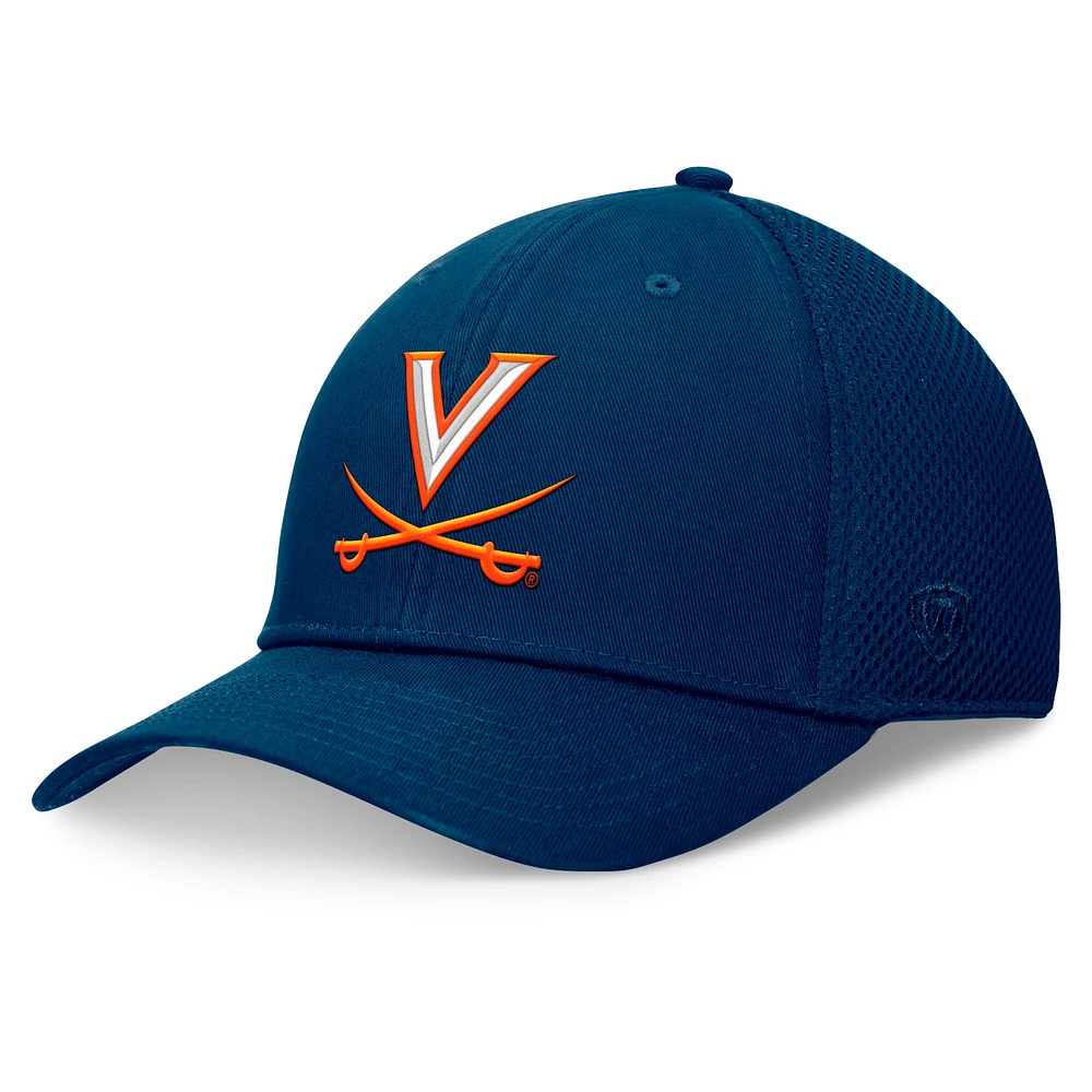 Casquette Spacer Flex Top of the World bleu marine pour homme des Virginia Cavaliers