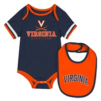 Newborn & Infant Colosseum  Navy Virginia Cavaliers Bodysuit Bib Set