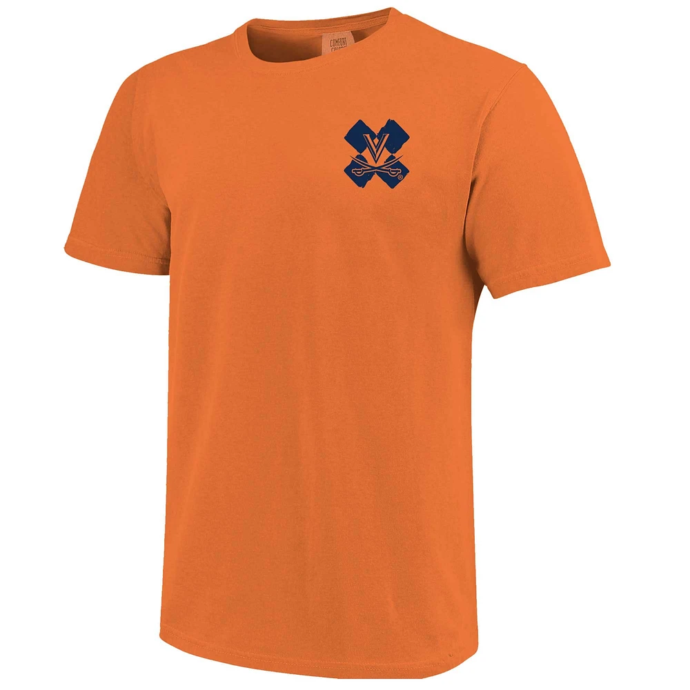 Unisex Orange Virginia Cavaliers Hyper Local Stadium Checkerboard T-Shirt