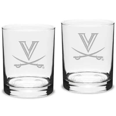 Virginia Cavaliers 14oz. 2-Piece Classic Double Old-Fashioned Glass Set