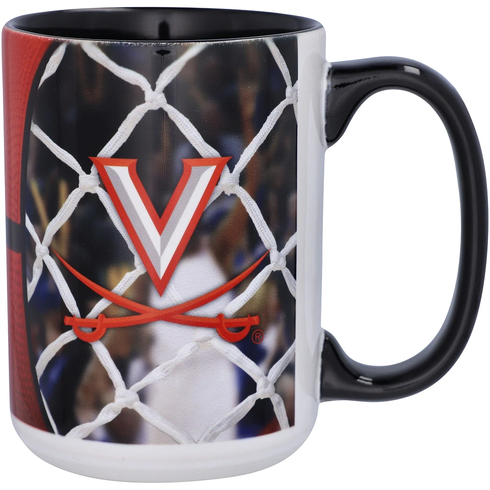 Cavaliers de Virginie 15 oz. Tasse de basket-ball