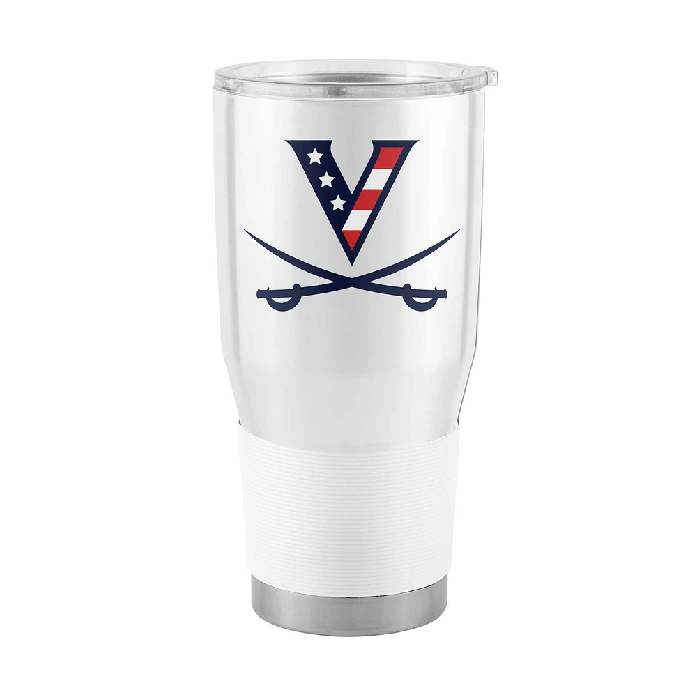 Virginia Cavaliers 30oz. Red, White and Hoo Stainless Steel Tumbler