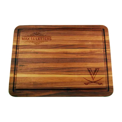 Virginia Cavaliers Large Acacia Personalized Cutting & Serving Board