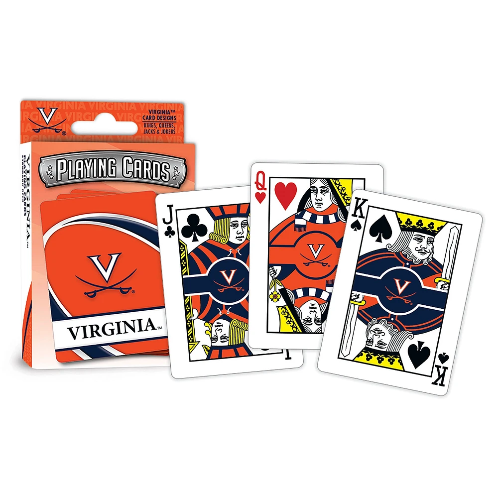 Cartes à jouer NCAA des Cavaliers de Virginie