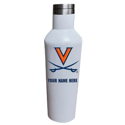 Virginia Cavaliers 17oz. Personalized Infinity Stainless Steel Water Bottle - White