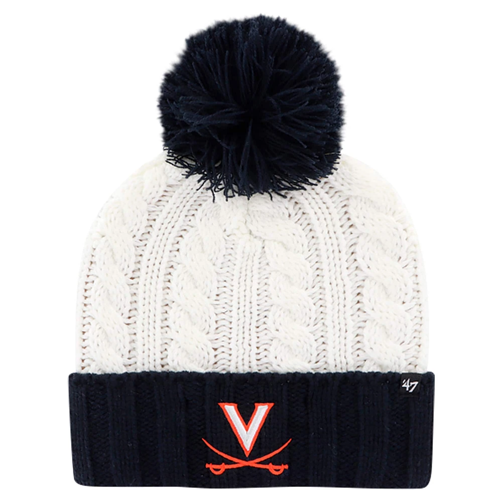 Bonnet en tricot à revers Fireside '47 pour femme avec pompon Virginia Cavaliers