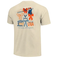 T-shirt Coquette Virginia Cavaliers pour femme, couleur crème, confort et couleurs