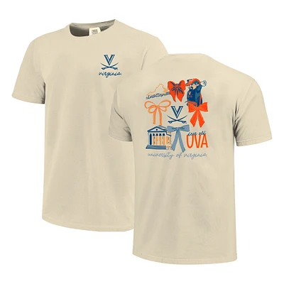 Women's Comfort Colors Cream Virginia Cavaliers Coquette T-Shirt