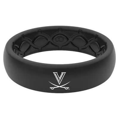 Virginia Cavaliers Groove Life Women's Thin Ring - Black