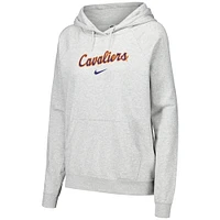 Women's Nike Gray Virginia Cavaliers Varsity Pullover Hoodie