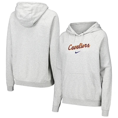 Sweat à capuche Nike gris Virginia Cavaliers Varsity pour femme