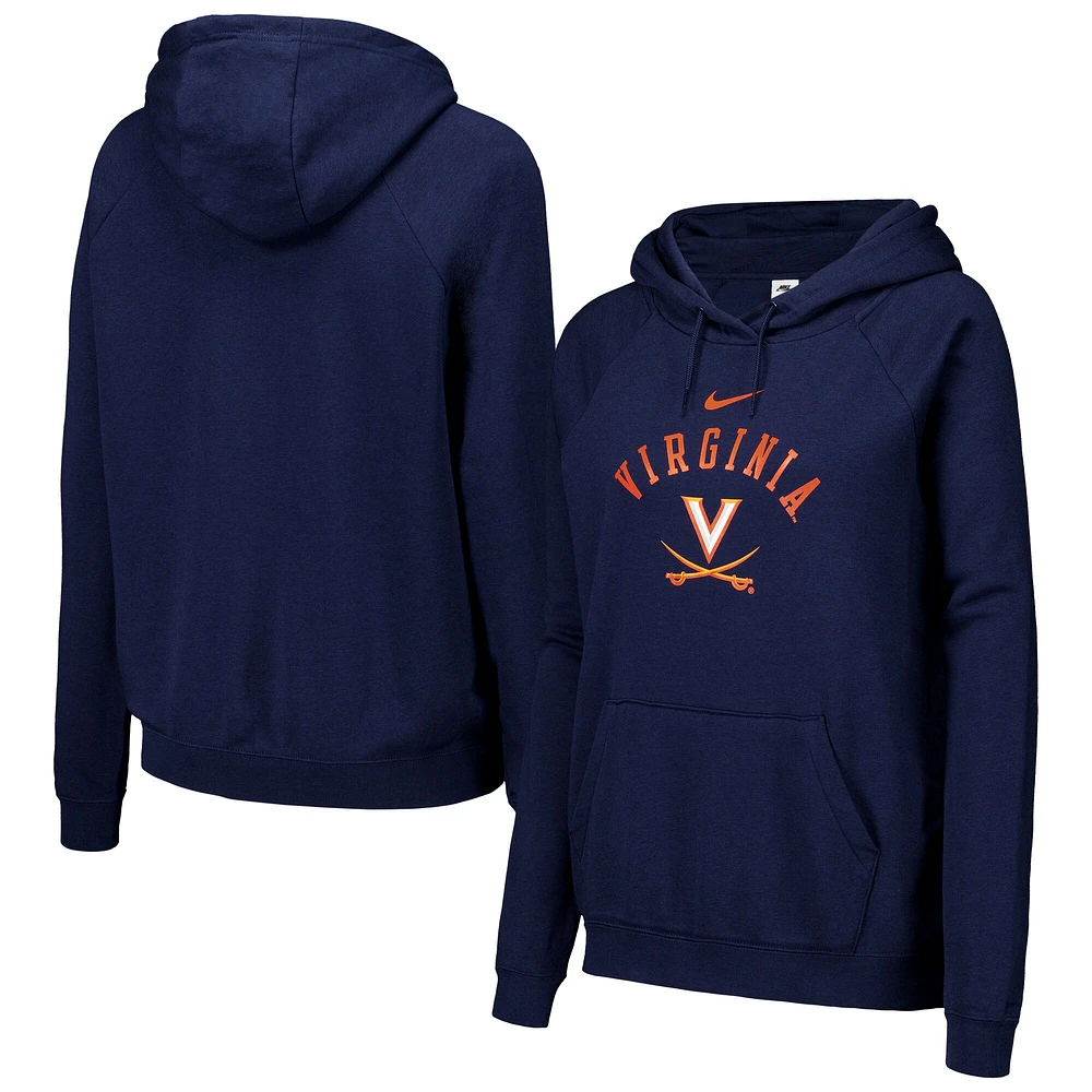 Sweat à capuche Nike pour femmes, bleu marine, Virginia Cavaliers Varsity