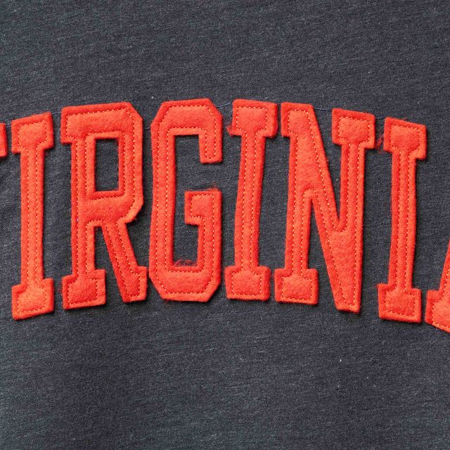 T-shirt à manches longues Pressbox Virginia Cavaliers Two-Hit Canyon pour femme, bleu marine