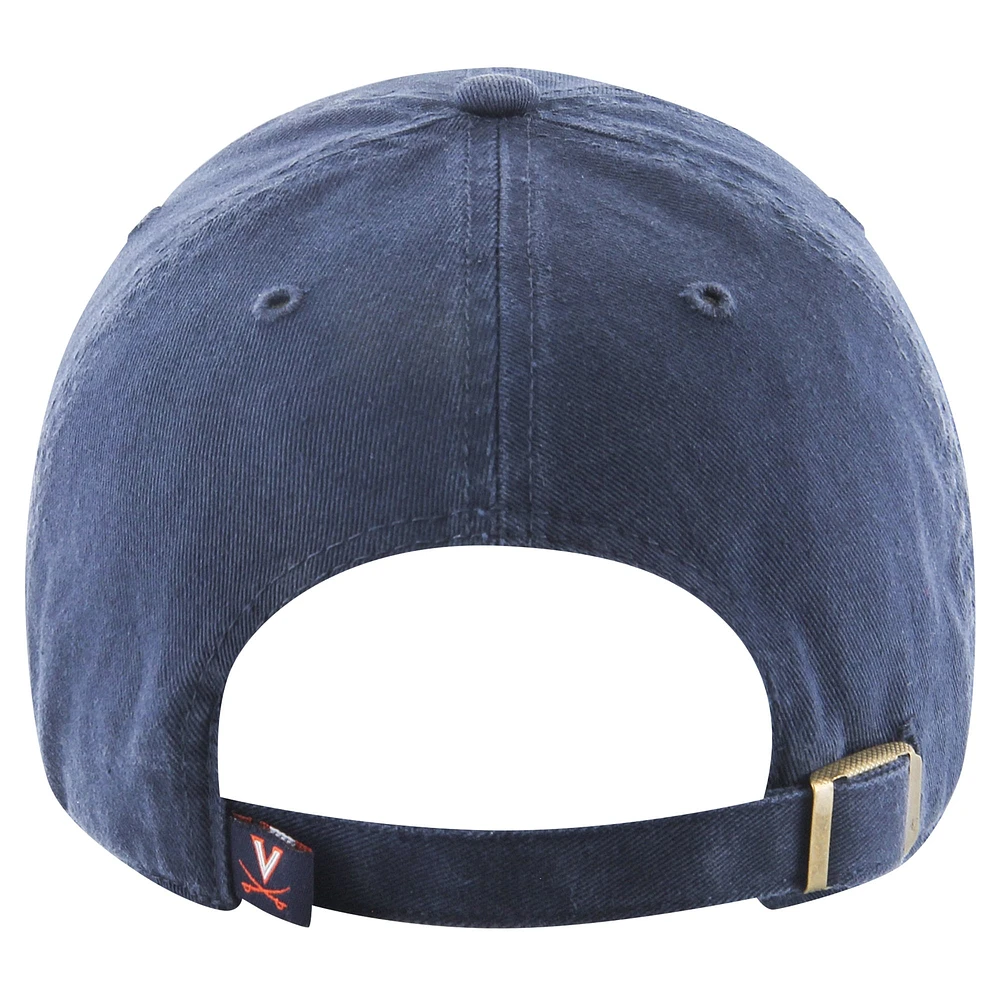 Casquette réglable Clean Up pour jeunes '47 Navy Virginia Cavaliers