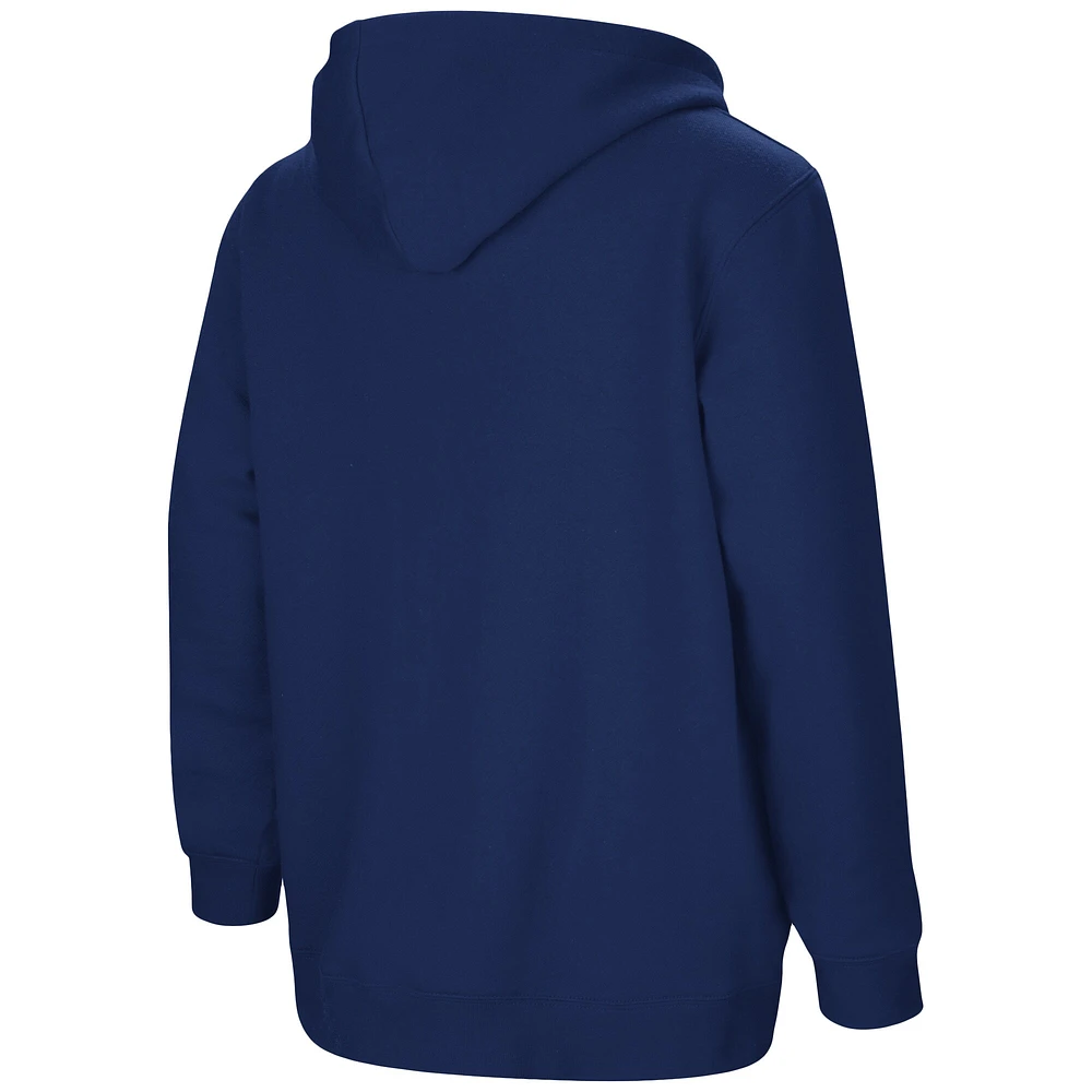 Youth Colosseum Navy Virginia Cavaliers 2-Hit Pullover Hoodie
