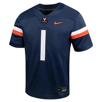 Youth Nike #1 Navy Virginia Cavaliers Untouchable Football Jersey