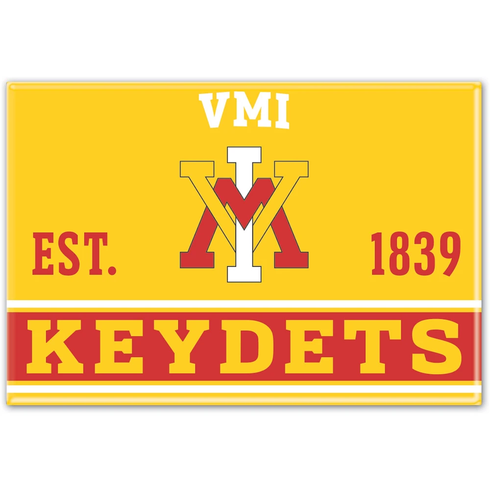 Aimant pour réfrigérateur WinCraft Virginia Military Institute Keydets 2,5'' x 3,5''