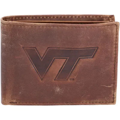 Evergreen Enterprises Men's Black Virginia Tech Hokies Hybrid Tri-Fold  Wallet