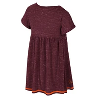 Robe pour fille Colosseum Maroon Virginia Tech Hokies Fleet