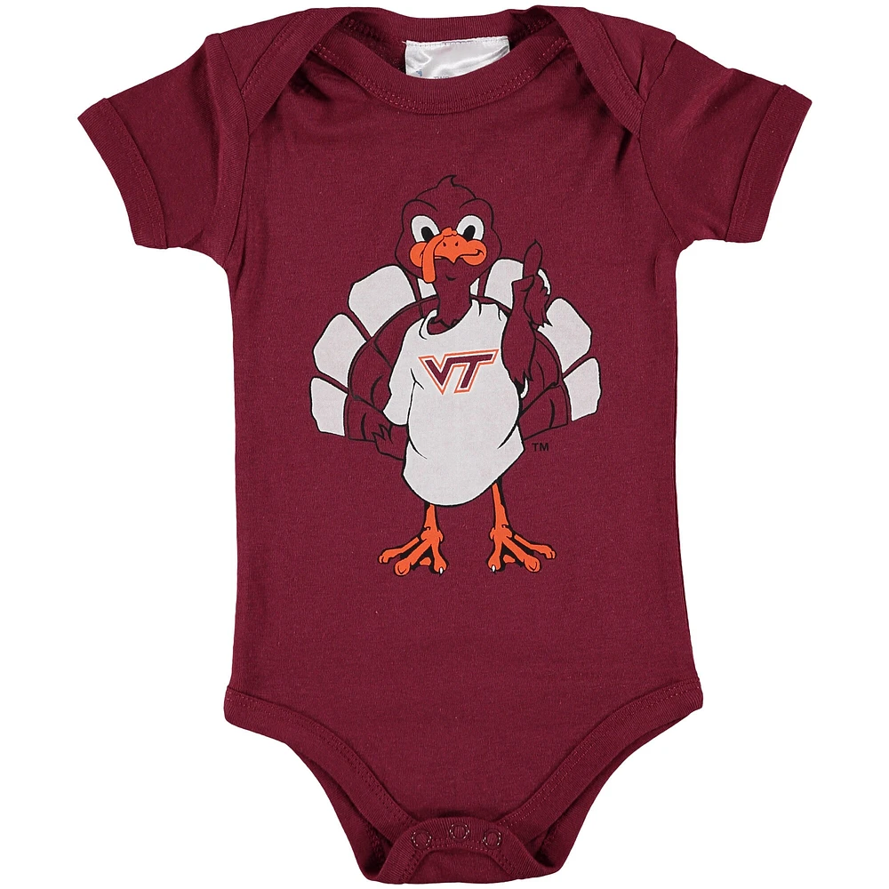 Body Virginia Tech Hokies à gros logo pour bébé, bordeaux