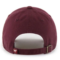 Men's '47 Maroon Virginia Tech Hokies Clean Up Adjustable Hat